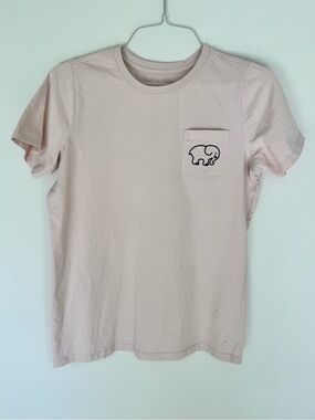 Light Pink Ivory Ella T-Shirt with Pocket- Like New, Size Medium